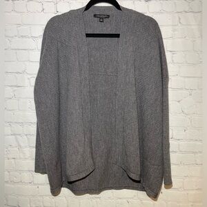 Ann Taylor size medium gray merino wool cardigan